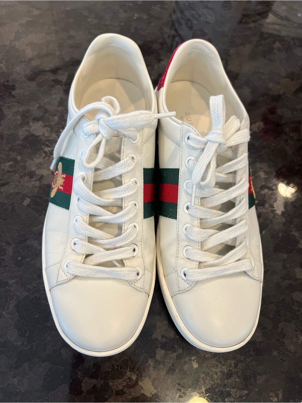 Authenticated Gucci Ace Bee Sneakers – Size